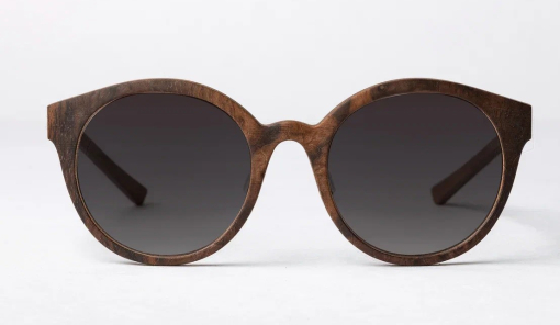 Солнцезащитные очки BREVNO RK21 корень ореха,тем-сер